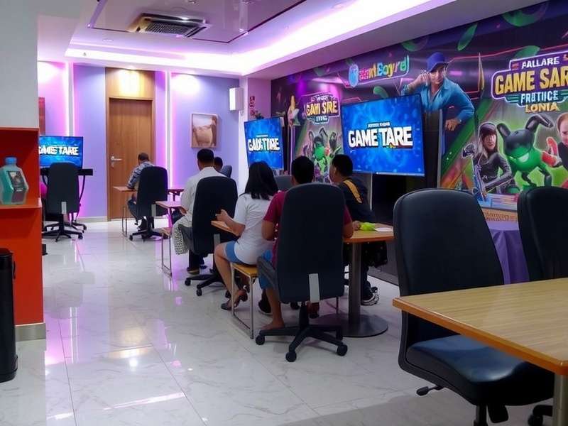 Game Development Studio Team at Work